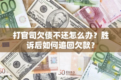 北京打官司欠债不还怎么办？胜诉后如何追回欠款？