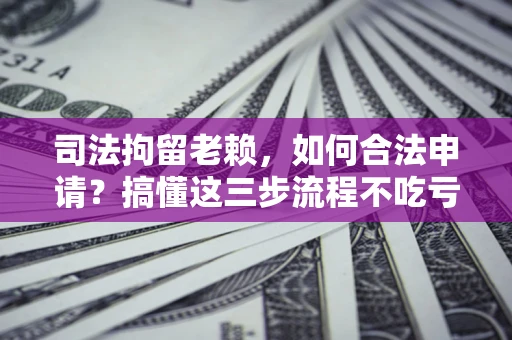 北京司法拘留老赖，如何合法申请？搞懂这三步流程不吃亏！
