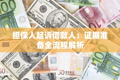 北京担保人起诉借款人：证据准备全流程解析
