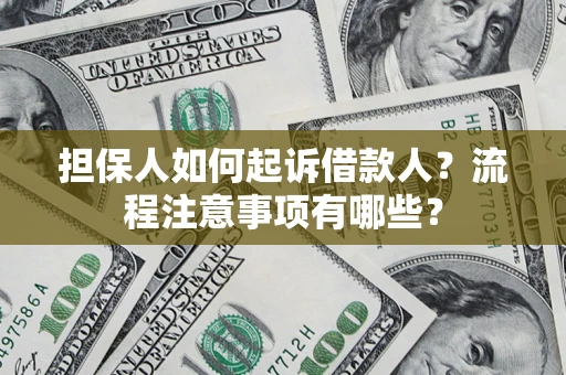 北京担保人如何起诉借款人？流程注意事项有哪些？